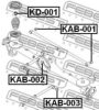 HYUNDAI 0K72A28840A Control Arm-/Trailing Arm Bush